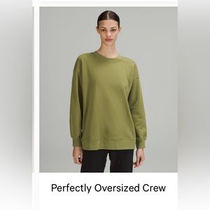 Lululemon POC -  Perfectly Oversized Crew - Bronze Green